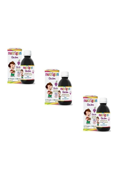NUTRİGEN 200 ml 3 Lü Paket Üzüm Şurup