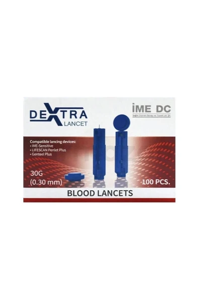 DEXTRA Lanset 100 lü Paket 30G 0.3mm Lanset Kalemlerine Uyumlu
