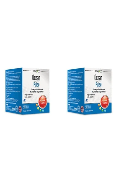 OCEAN Pulse Omega 3 30 Kapsül 2'li Paket