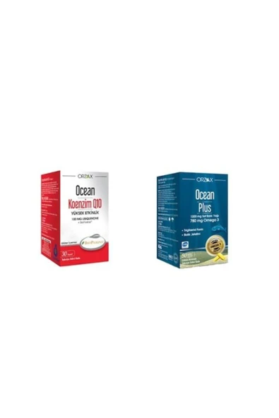 OCEAN Koenzim Q10 30kp. Ve Ocean Plus 1200 Mg 50kp. 2'li Paket