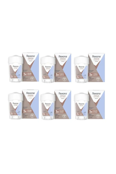 REXONA Clinical Protection Shower Clean 45ml X 6 Adet Orjinal 1 Kutu
