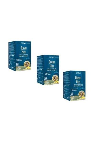 OCEAN Plus 1200 Mg 30 Kapsül 3 Adet