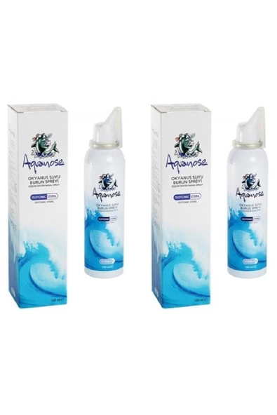AQUANOSE Okyanus Suyu Burun Spreyi 100ml 2 Li Paket