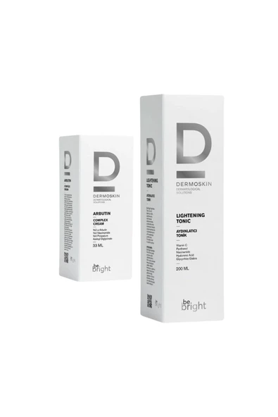 DERMOSKİN Be Bright Arbutin Kompleks Krem 33ml Be Bright Aydınlatıcı Tonik 200ml