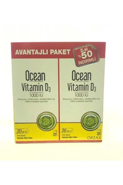 OCEAN Vitamin D3 1000 Iu Sprey