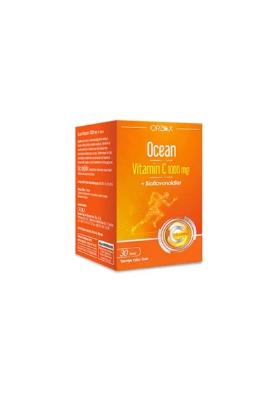 OCEAN Bağışıklık Güçlendirici C Vitamini 1000 Mg 30 Tablet