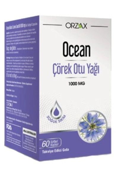 OCEAN Ocean Çörek Otu Yağı 60 Softjel