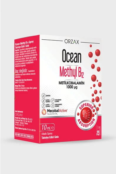 OCEAN Methyl B12 Sprey 1000 Mcg - 10 ml