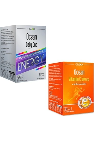 OCEAN Daily One Multivitamin Energy Ve Ocean Vitamin C Seti