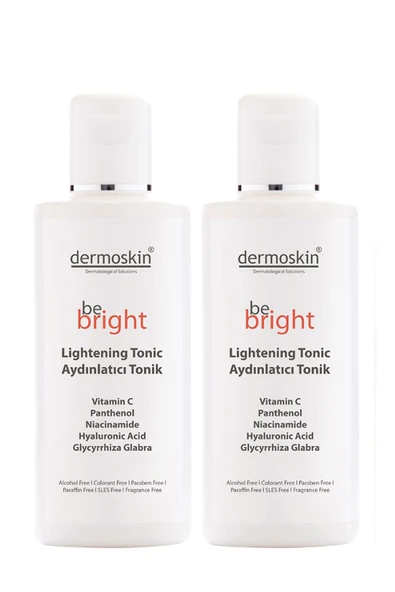 DERMOSKİN Be Bright Cilt Beyazlatıcı  Aydınlatıcı Tonik 33ml 2'li Avantaj Paket