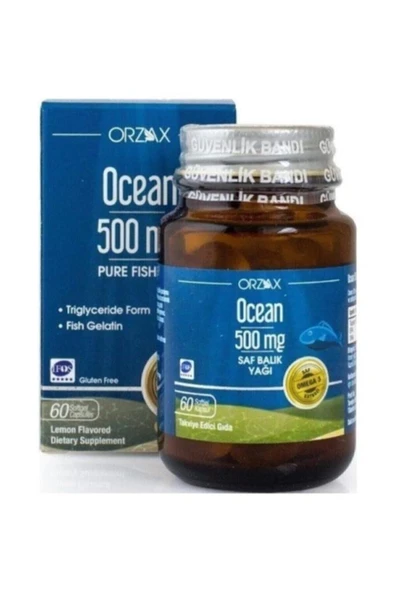 OCEAN Ocean Balık Yağı 500mg Takviye Edici Gıda 60 Kapsül