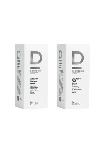 DERMOSKİN Be Bright Arbutin Kompleks Krem + Be Bright Vitamin C Plus Krem -2'li Avantaj Paket
