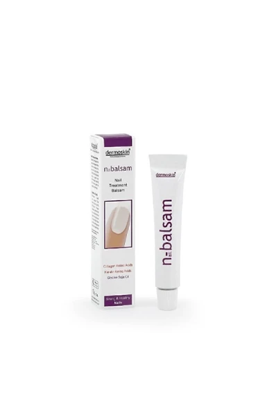 DERMOSKİN N-Balsam Tırnak Bakım Kremi | Keratin | Kolajen | Güçlendirici ve Besleyici Tırnak Bakımı | 10 ml