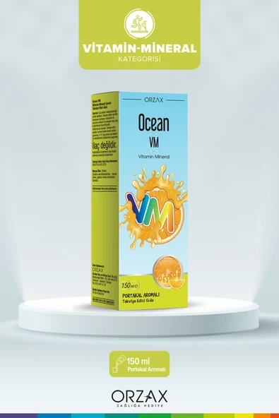 OCEAN Vm Vitamin Mineral 150ml Portakallı Şurup