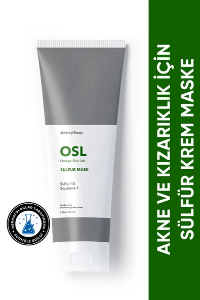 OSL OMEGA SKİN LAB Akneye Eğilimli Ve Kızarıklık Için Sülfür Krem Maske - Sulfur Mask 75ml