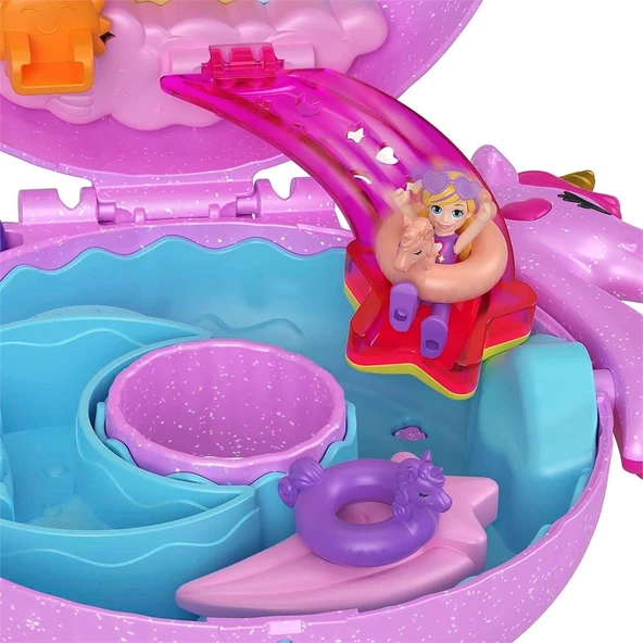 Polly Pocket Unicorn Temalı Oyun Seti HKV34 - Resim 3