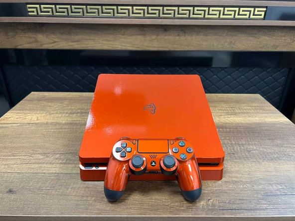 ÖZEL SERİ PlayStation 4 Slim Turuncu 500 GB Tek Kol | (İKİNCİ EL) - 2