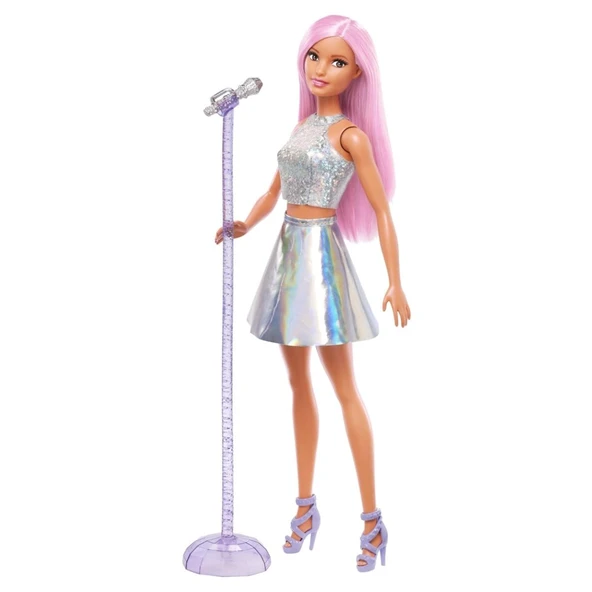 Barbie Kariyer Bebekleri Serisi DFV50-JCW42 Pop Yıldızı