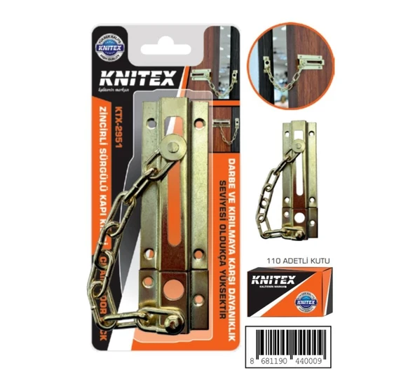 Knitex Ktx-2951 Zincirli Sürg.Kapı Kilidi