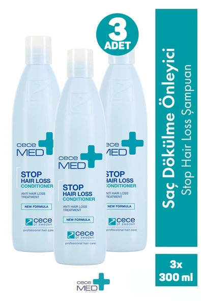 CeceMed Stop Hair Loss Shampoo 300 ml 3 Adet