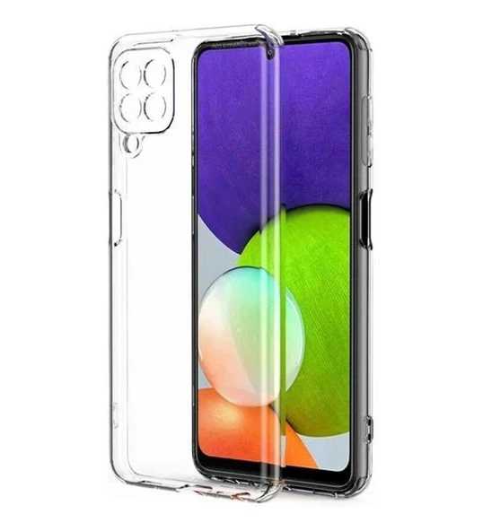 Logis Samsung Galaxy A22 Kılıf Süper Silikon Şeffaf - 2
