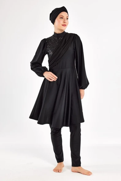 Adasea 251125 Salome Tam Boy Tasarım Tesettür Mayo - Resim 4