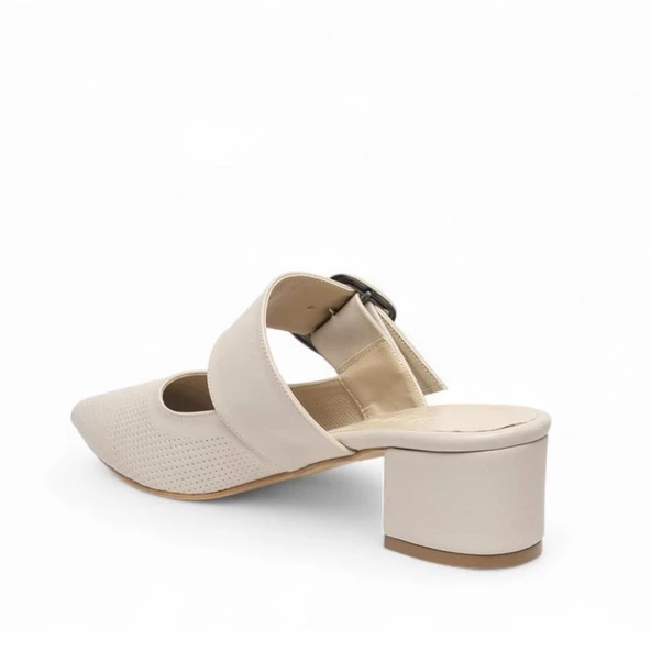 Pisagor Ps-32660 4 Cm Topuklu Kadın Terlik - 6