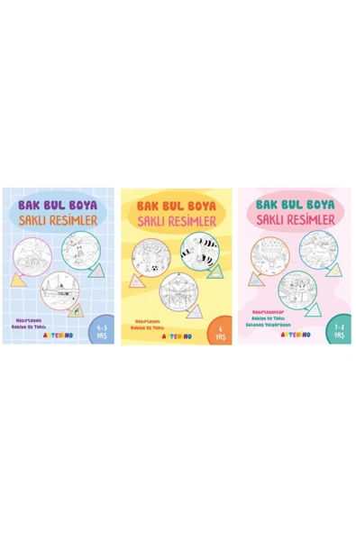 BAK BUL BOYA -SAKLI RESİMLER- 3' LÜ SET ürün görseli