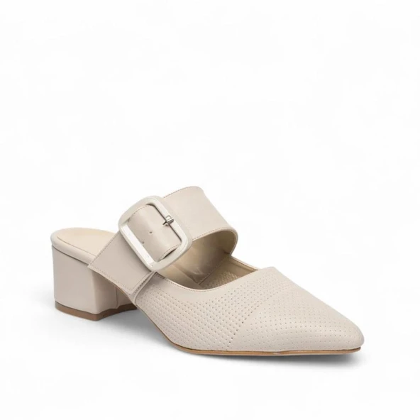 Pisagor Ps-32660 4 Cm Topuklu Kadın Terlik - 4