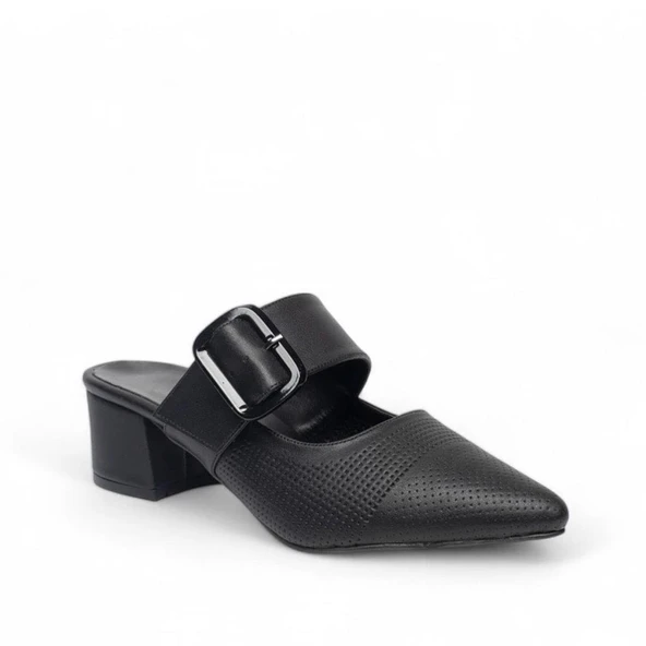 Pisagor Ps-32660 4 Cm Topuklu Kadın Terlik