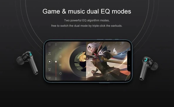 Joyroom Gaming Kulak İçi Kablosuz Kulaklık 5.0 BT TWS - 5