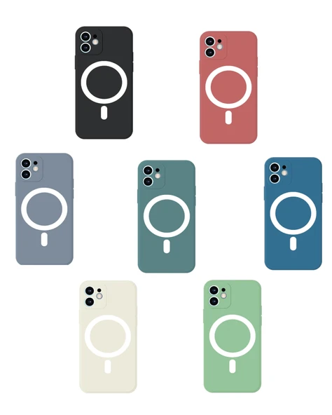 İphone Magsafe Özellikli Lansman Silikon Telefon Kılıfı ürün görseli