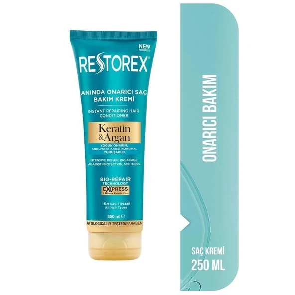 Restorex Keratin Argan Onarıcı Saç Bakım Kremi 250 ml - 2