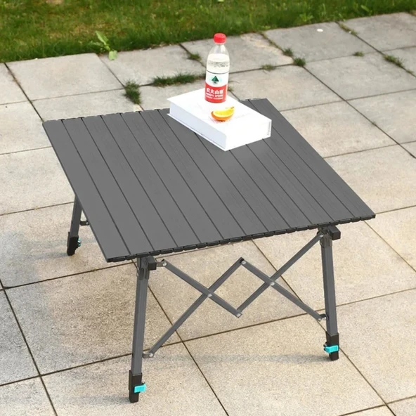 Madfox Skylite Yükseklik Ayarlı Katlanır Kamp Masası 70X70Cm - 7