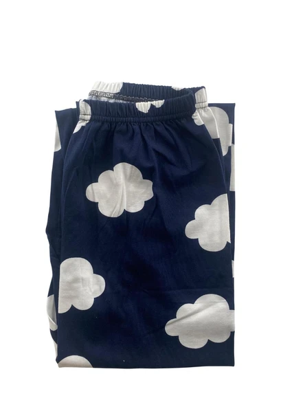 Kadın Bulut Desenli Kısa Kollu Pijama Takım - 5389 - STLLA PNK - 3