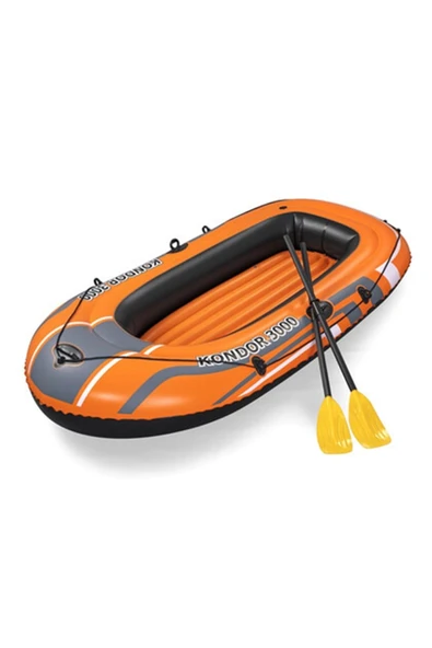 Kondor 3000 Şişme Taban Bot Set 3 Kişilik Pompa + Kürek 242×141 CM: Sınır Tanımayan Su Eğlencesi!