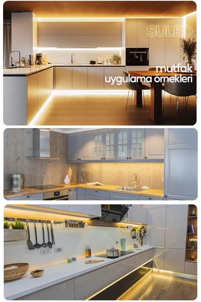 Suled Şerit Led 5 Metre Gün Işığı 3 Çipli Pro Ambiyans Aydınlatma Mutfak Salon Yatak Odası Led Işık - 2