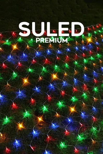 Suled Rgb Ağ Led 2X2 Metre 132 Led 220V Fişli İç Ve Dış Mekan 8 Modlu Ambiyans Aydınlatma - 7