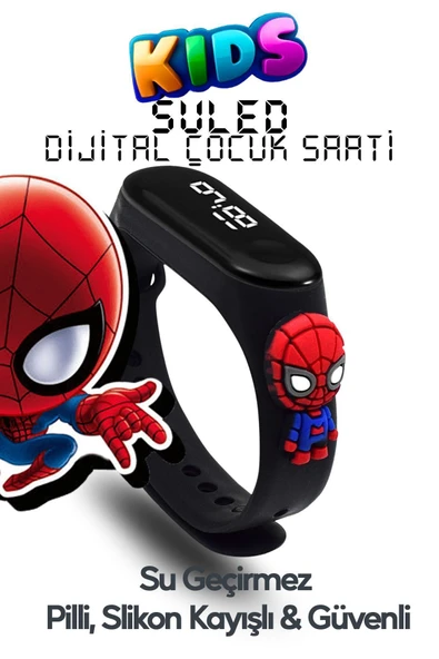 Suled Çocuk Kol Saati Su Geçirmez Silikon Dokunmatik - 4