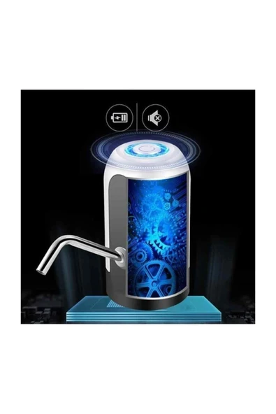 Suled Sl-1017 Şarjlı Damacana Su Sebili Gibi Mini Su Pompası Elektronik Pompa Siyah Veya Beyaz ürün görseli 1