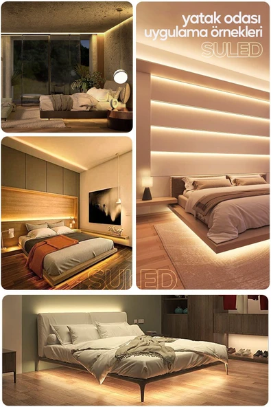 Suled Şerit Led 5 Metre Gün Işığı 3 Çipli Pro Ambiyans Aydınlatma Mutfak Salon Yatak Odası Led Işık - 4
