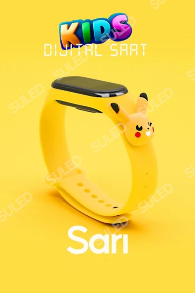 Suled Akıllı Çocuk Kol Saati Güvenli Led Su Geçirmez Silikon Dokunmatik Süper Kahraman Figürlü - 5