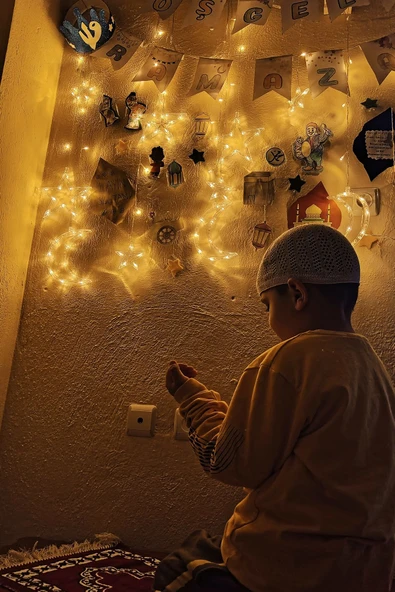 Suled Sl-1037 Ay Yıldız Perde Led 8 Mod Saçaklı Perde Peri Mutfak Işık Dekoratif Lamba Led Işık - Resim 8