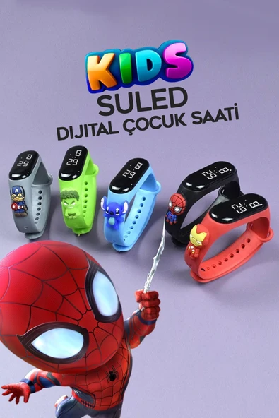 Suled Çocuk Kol Saati Su Geçirmez Silikon Dokunmatik - 7