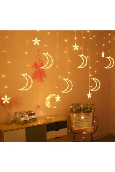 Suled Sl-1066 Ay Yıldız Perde Led 8 Fonksiyonlu Pl-Ay-3G - Resim 2