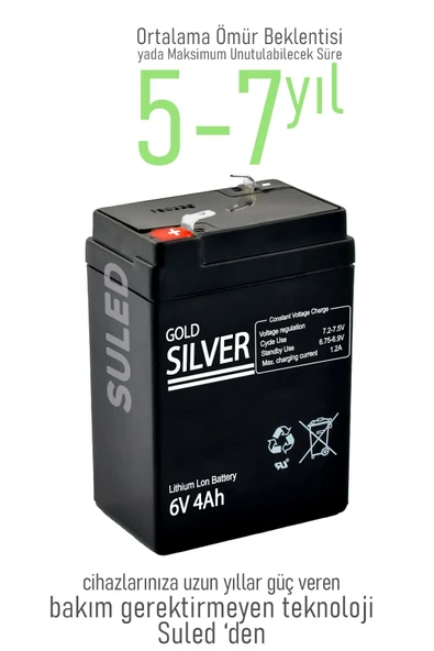 Suled 4Ah Bakımsız Kuru Akü - 4
