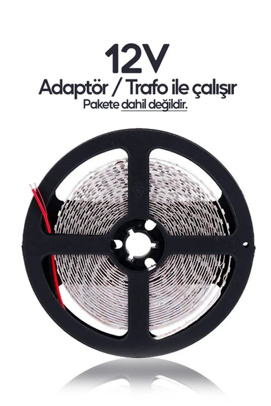 Suled Şerit Led 5 Metre Mavi Işık 3 Çipli Pro Ambiyans Aydınlatma Mutfak Salon Yatak Odası Led Işık - Resim 3