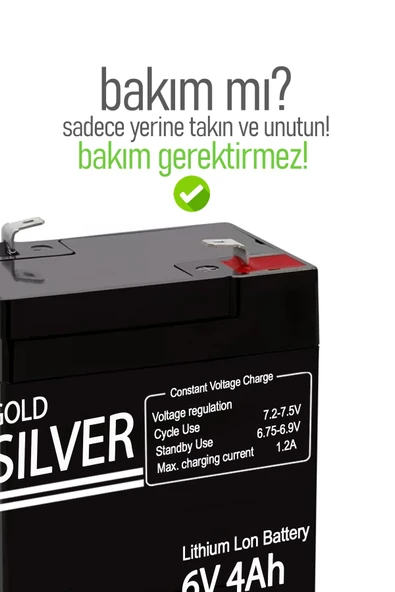 Suled 4Ah Bakımsız Kuru Akü - 3