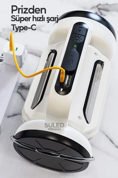 Suled Outdoor Pro2 Işıldak Profesyonel Kamp Lambası Ve Fener Şarjlı Usb Powerbank Özellikli - 4