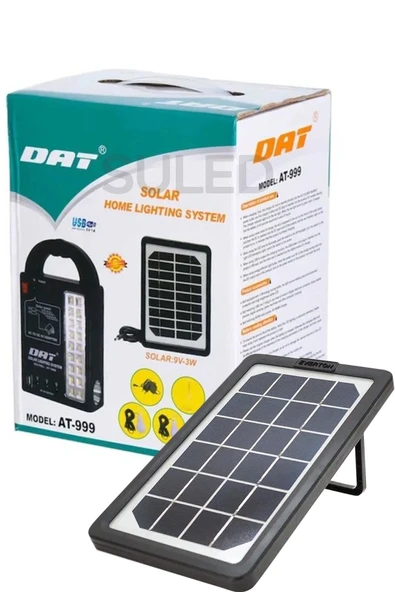 Suled Solar Aydınlatma Seti 3 Lambalı 22 Amper Lithium Bataryalı Usb Power Bank Led Işıldak Fener - 5